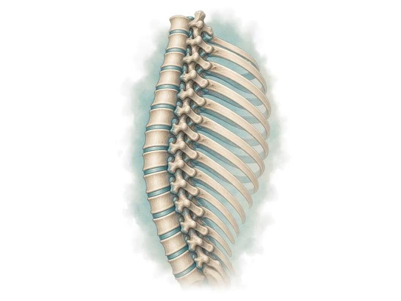 Thoracic spine anatomy