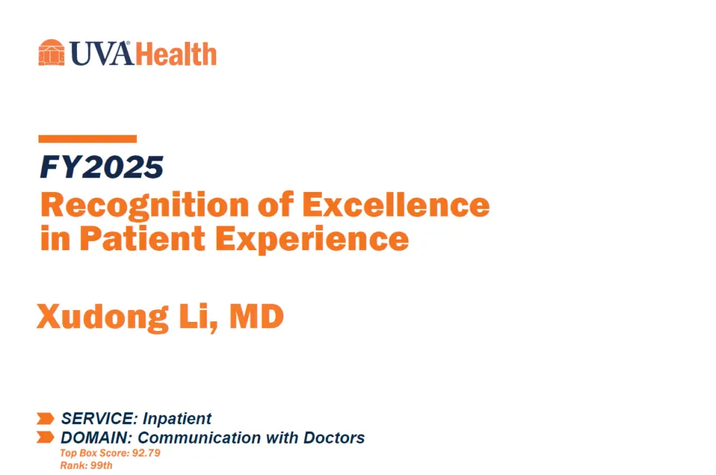 patient experience award 1