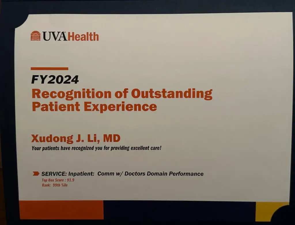 patient experiences award 2024
